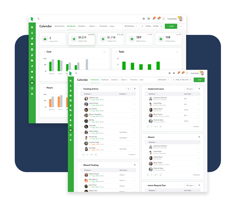 Easy tracking of employee attendance